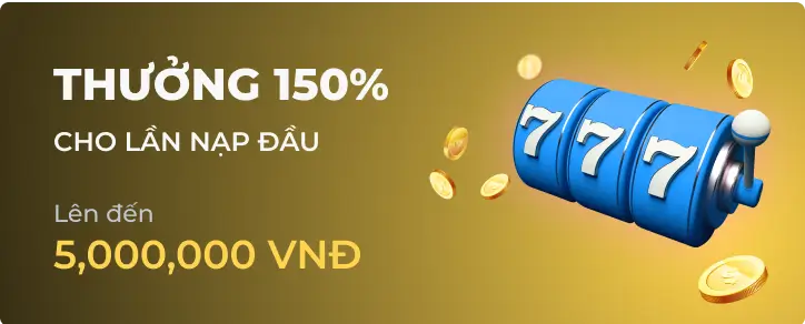 Nbet thưởng nạp lần đầu 150%